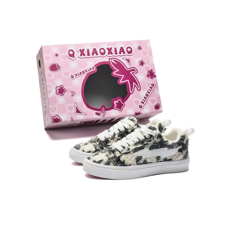 Circle Small Coverage Cushioning Wear-Resistant Lightweight Low-Top Skateboard Shoes Unisex Box Included-12