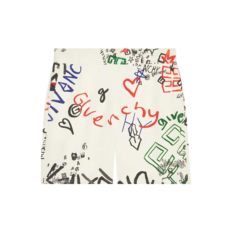 Givenchy All Over Graphic Print Sweatshorts-4