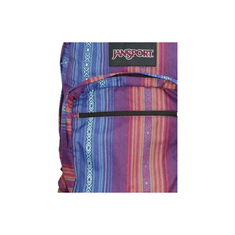 JanSport Polyester Backpack Medium Size Women's Rainbow Color Blocking-5