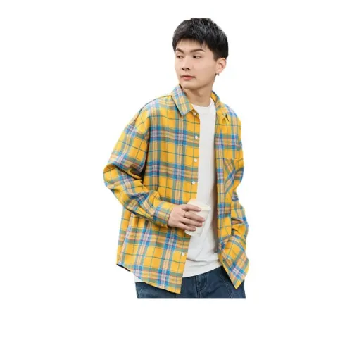 Tonlion Shirt Men's Bright Yellow