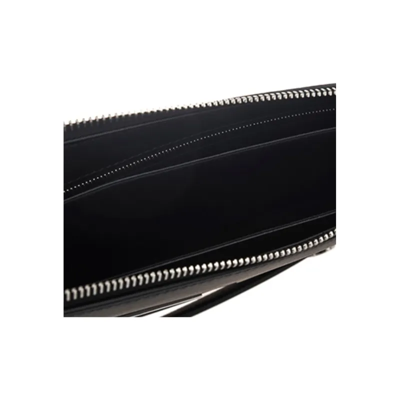 FENDI Cow Leather Clutch Women's Black-5