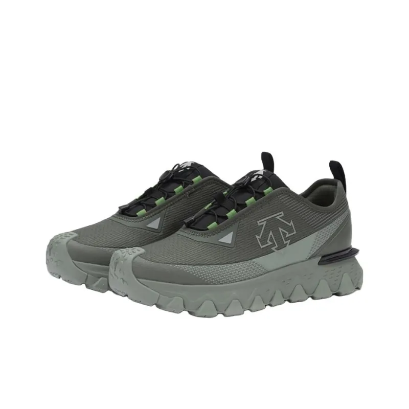 DESCENTE SKI STYLE Anti-Slip Wear-Resistant Low-Top Hiking Shoes Men's Dark Gray-1