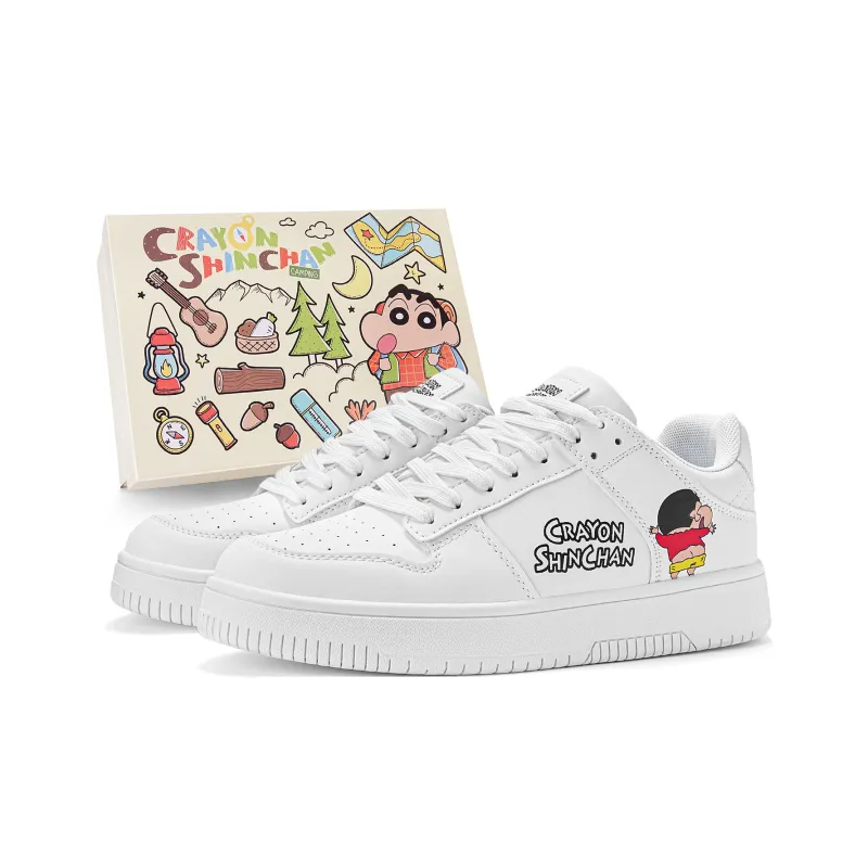 Crayon Shinchan Abrasion Resistant Slip Resistant Low Top Skateboard Shoes-12