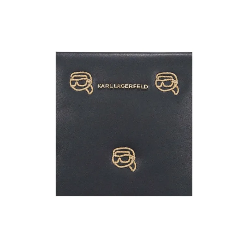 KARL LAGERFELD Polyurethane Tote Bag, Shopping Bag, Handbag, Shoulder Bag Women's Black-2