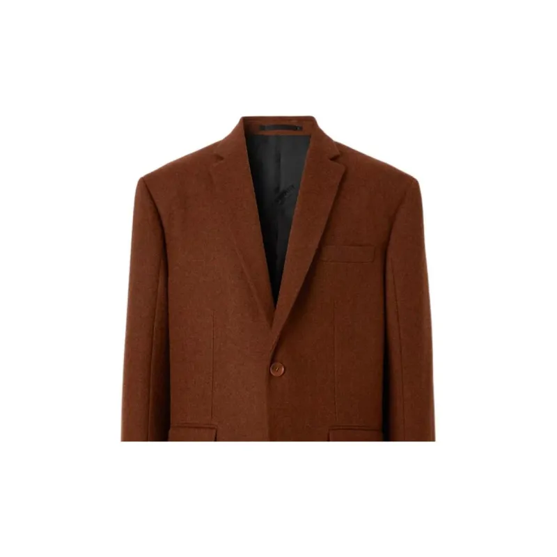 Burberry Check detail Tailored Blazer-3