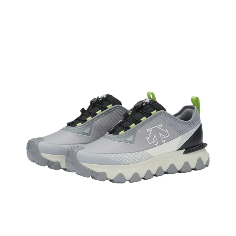 DESCENTE SKI STYLE Anti-Slip Wear-Resistant Low-Top Hiking Shoes Men's Gray-1