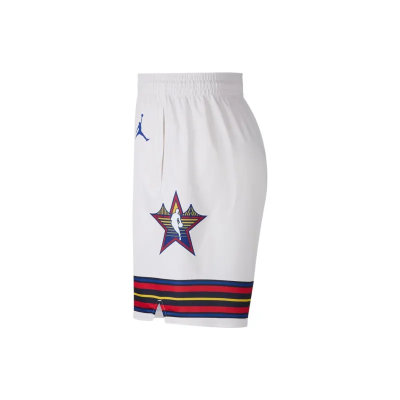 Jordan x NBA SS25 Sports Shorts Men's White-1