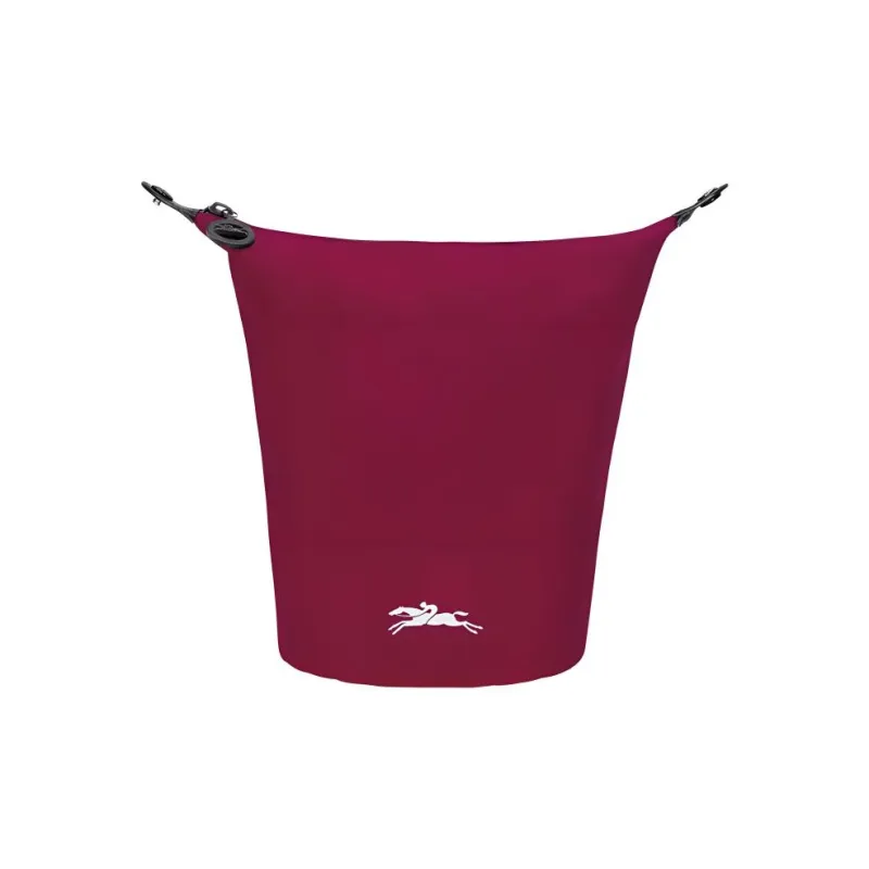 LONGCHAMP Le Pliage Collection Cow Leather Trim Handbags Clutches Women's Burgundy Color-1