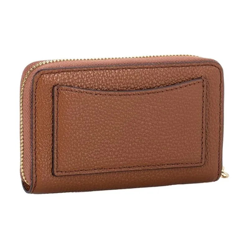 MICHAEL KORS Litchi Grain Leather Wallet Women's Brown-1