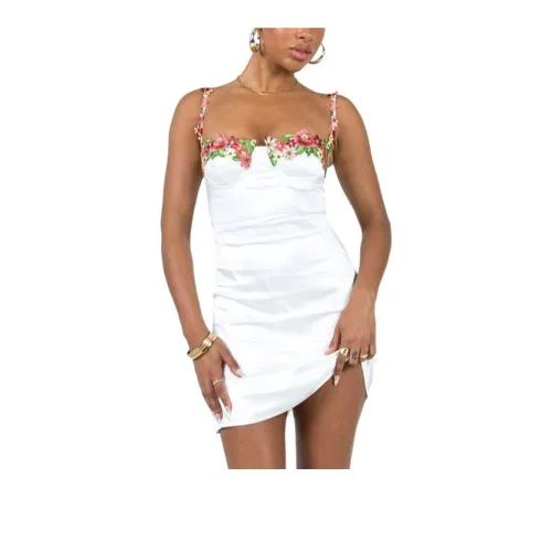 PRINCESS POLLY KENZIE MINI DRESS Slip Dresses Women's White