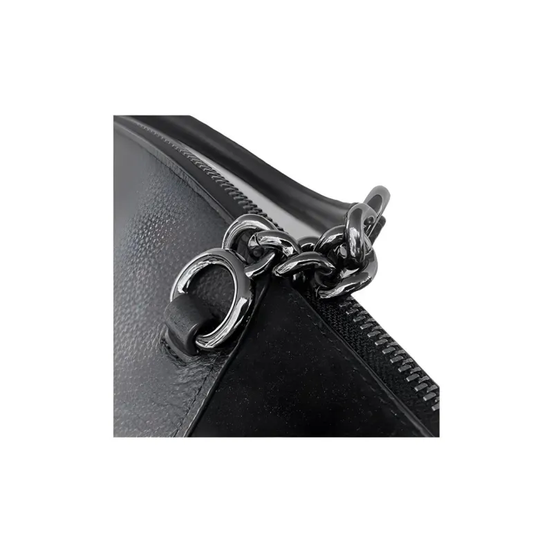 COACH Prairie Cow Leather Tote Bag Shopping Bag Shoulder Bag Handbag Large Size Women's Black-3