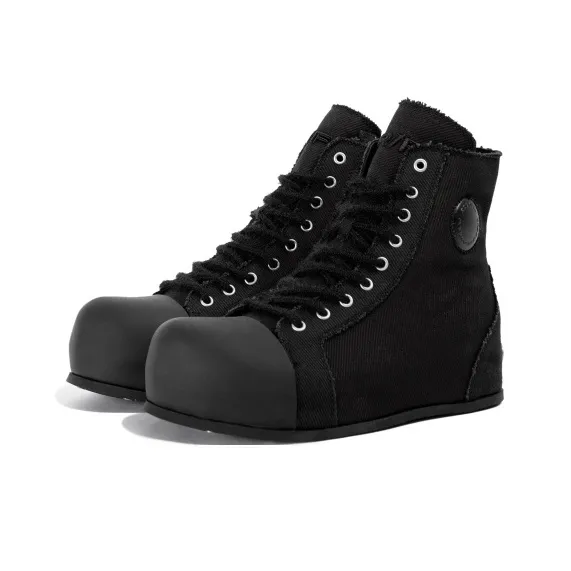 FVVO Anti-Slip And Wear-Resistant Lightweight Height Increasing High-Top Canvas Shoes Unisex-8