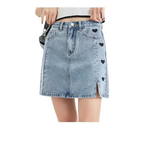 Tonlion Denim Short Skirts Women's