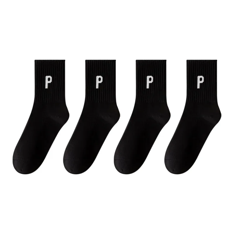 MIIOW Trend Party Series Mid Calf Socks Unisex 4 Pack-11