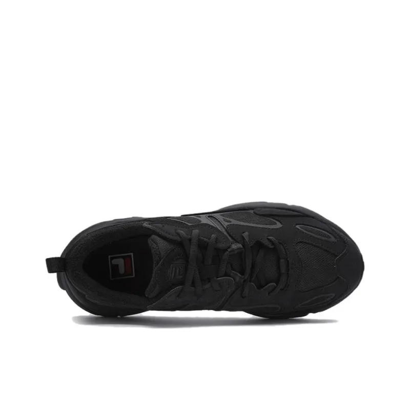 FILA Mars 2 Anti Slip Wear Resistant Low Top Casual Running Shoes Men's Black-2