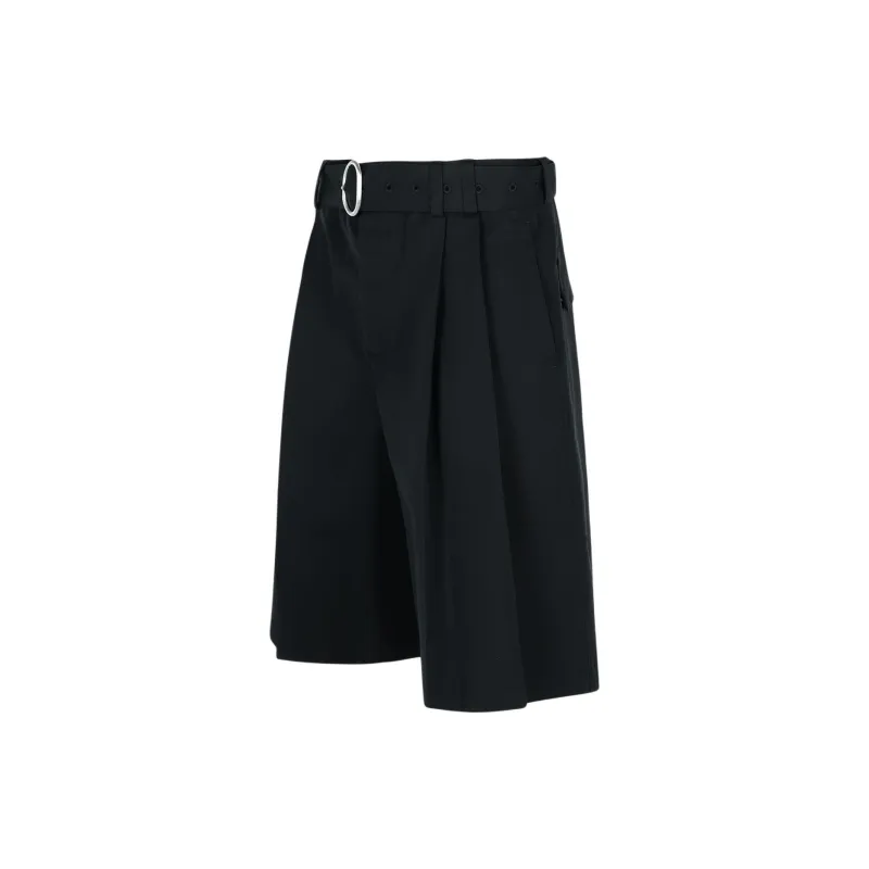 JIL SANDER Belted Knee Length Bermuda Shorts-2
