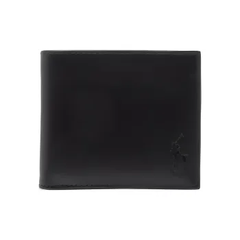 Polo Ralph Lauren Leather Wallet Men's Black