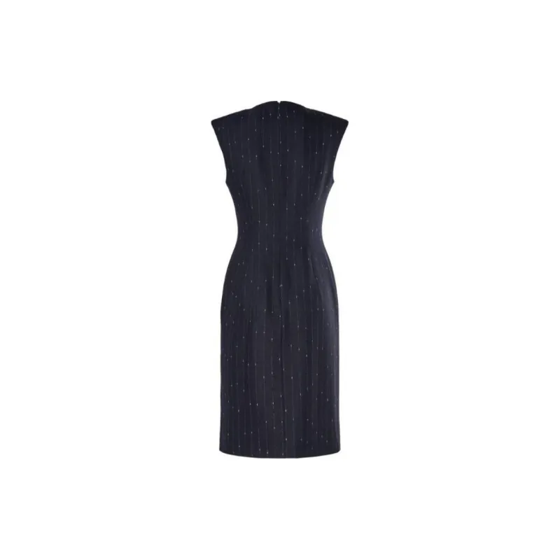 Genny Pinstripe Mini Dress-1