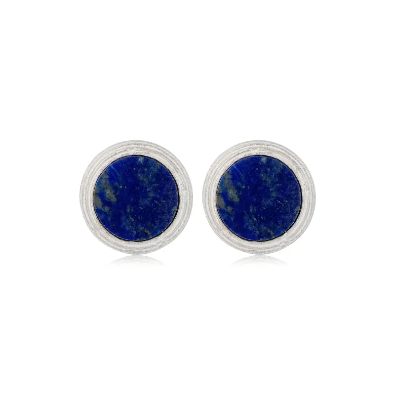 Empress 47 Concept Lapis Lazuli Stud Earrings Unisex-0