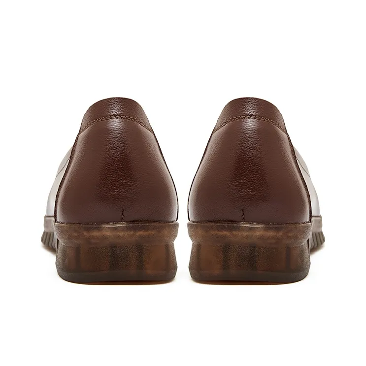 HANG TEN Loafers Women's Red Brown/Apricot/Black-5