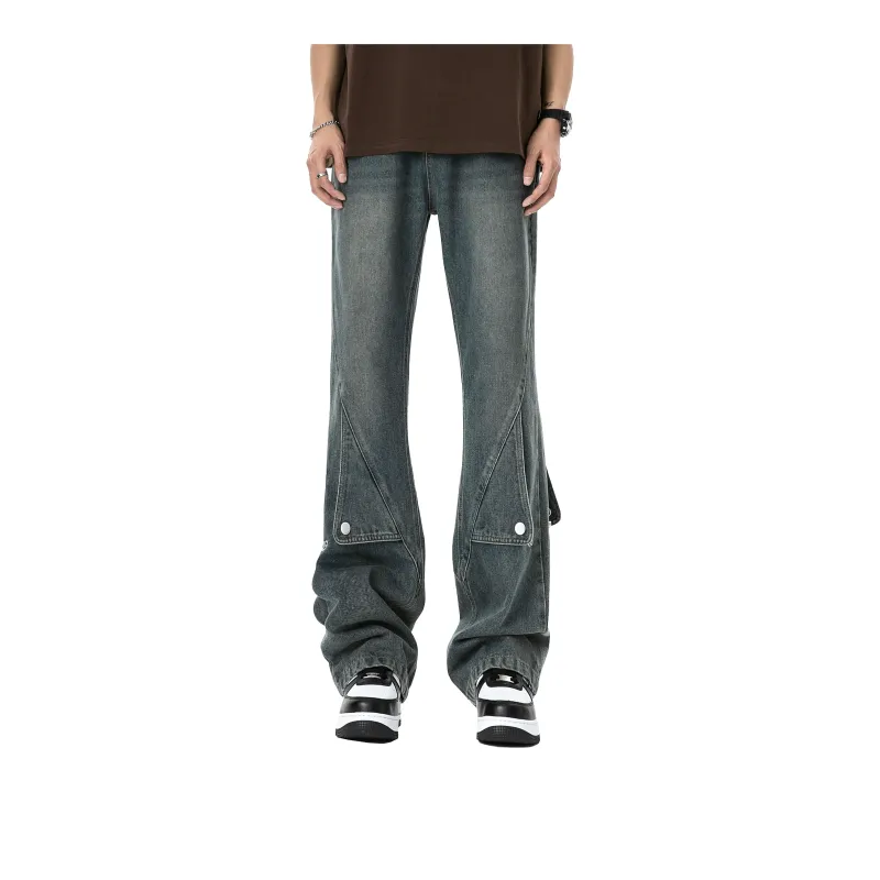 GWAF Summer Essential Jeans Unisex Blue American Vintage Style-7
