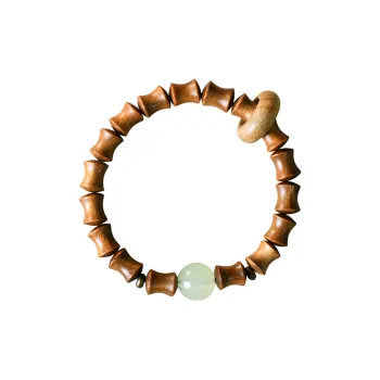 CHENTANMUZUO Green Sandalwood Bracelets Unisex
