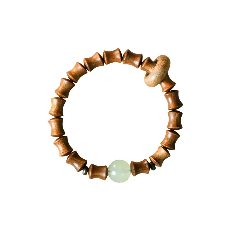 CHENTANMUZUO Green Sandalwood Bracelets Unisex-0