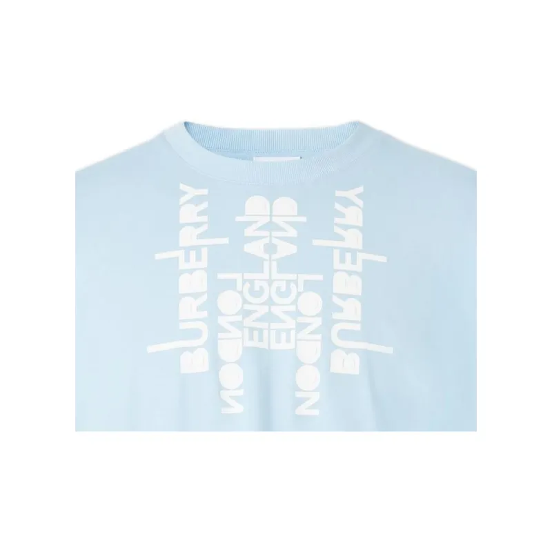Burberry Logo Print Oversized T Shirt-5