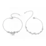 Bowknot Bracelet Clothing Sets[Sweetheart+Sparkling Rhinestone]