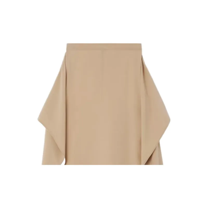 Burberry Casual Long Skirts Women's Soft Yellow Umber-4