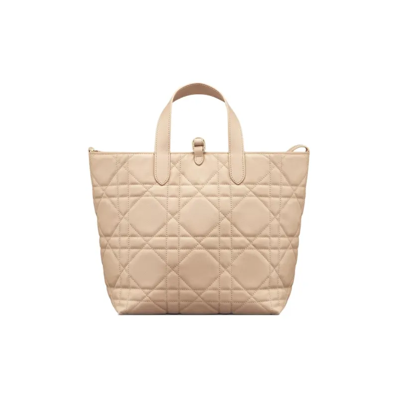 DIOR Toujours Cow Leather Indigenous Bag, Basket Bag, Shoulder Bag, Crossbody Bag, Handbag Medium Size Women's Beige-1