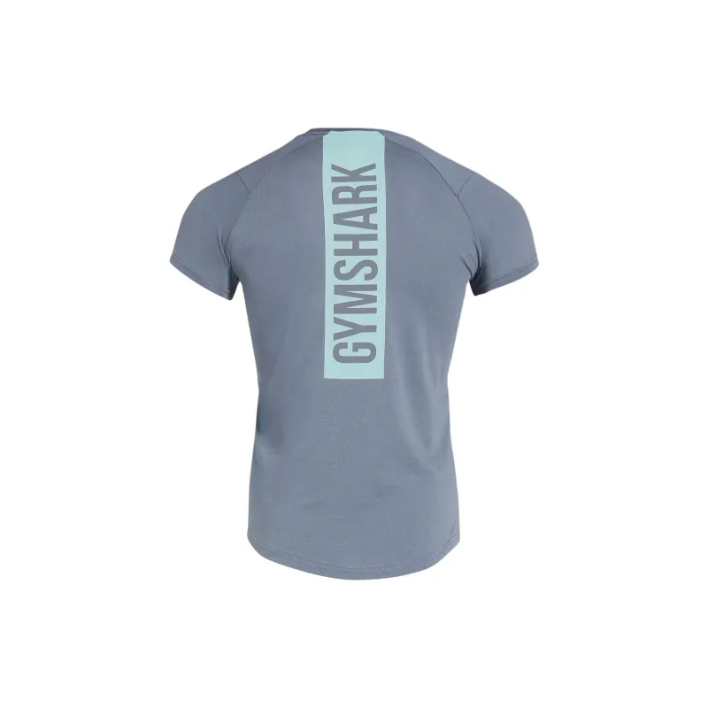 GYMSHARK Bold T-Shirt Men's Iron Blue-1