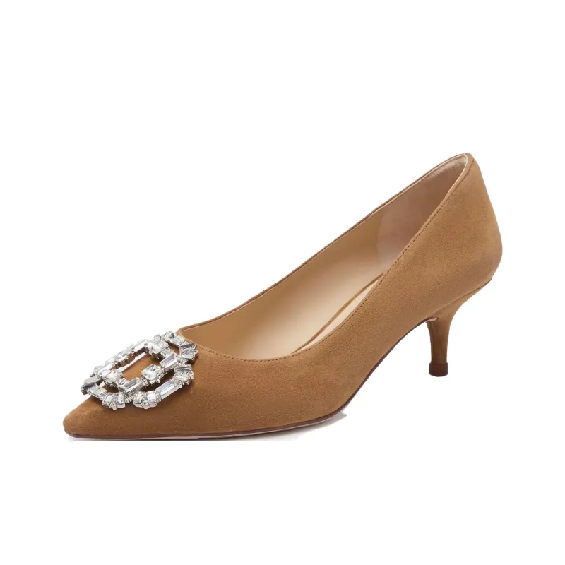 Staccato Sugar Cube Shoe Slim Heel High Heels 5.5cm Women's-1