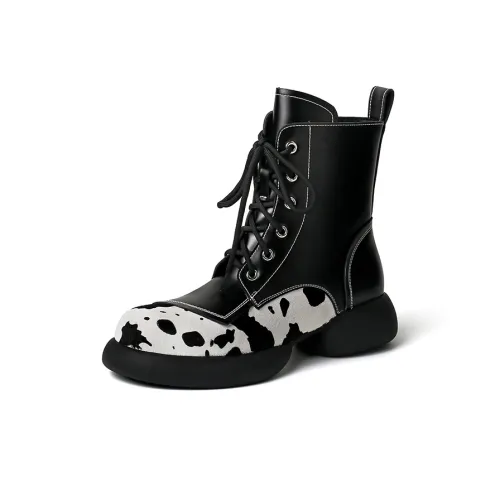 XIAOAJUE Ankle Boots Women's Black