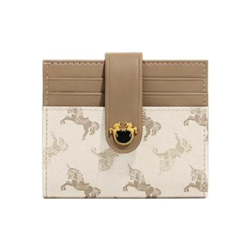 COWEC YCAKI PVC Card Holder Women's Paris Dove White