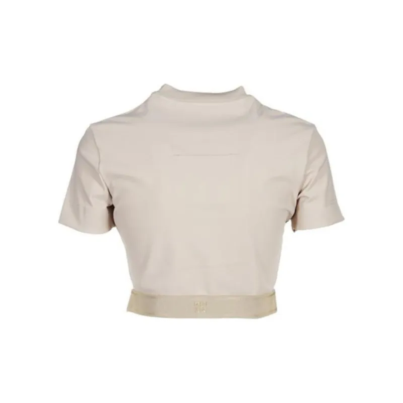 Givenchy Cropped Top With Elastic Jacquard 'Light Beige'-1