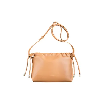 A.P.C Leather One Shoulder Crossbody Clutches Mini Women's Nude