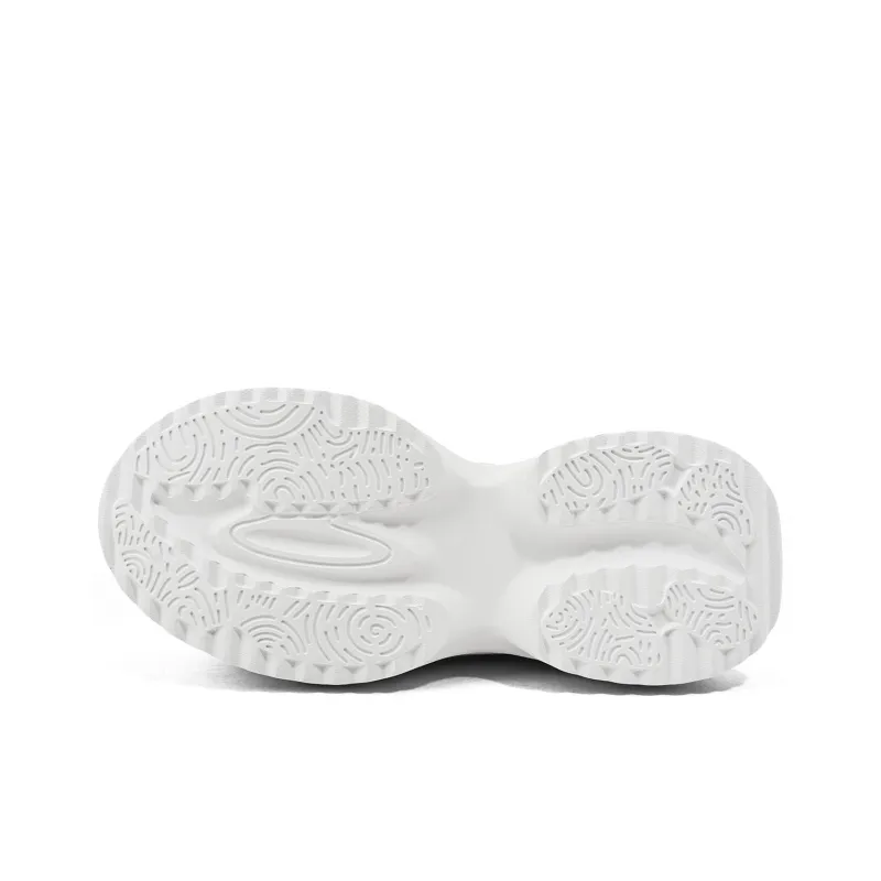 KMD Lightweight Height Increasing Low Top Casual Shoes Women's White-3