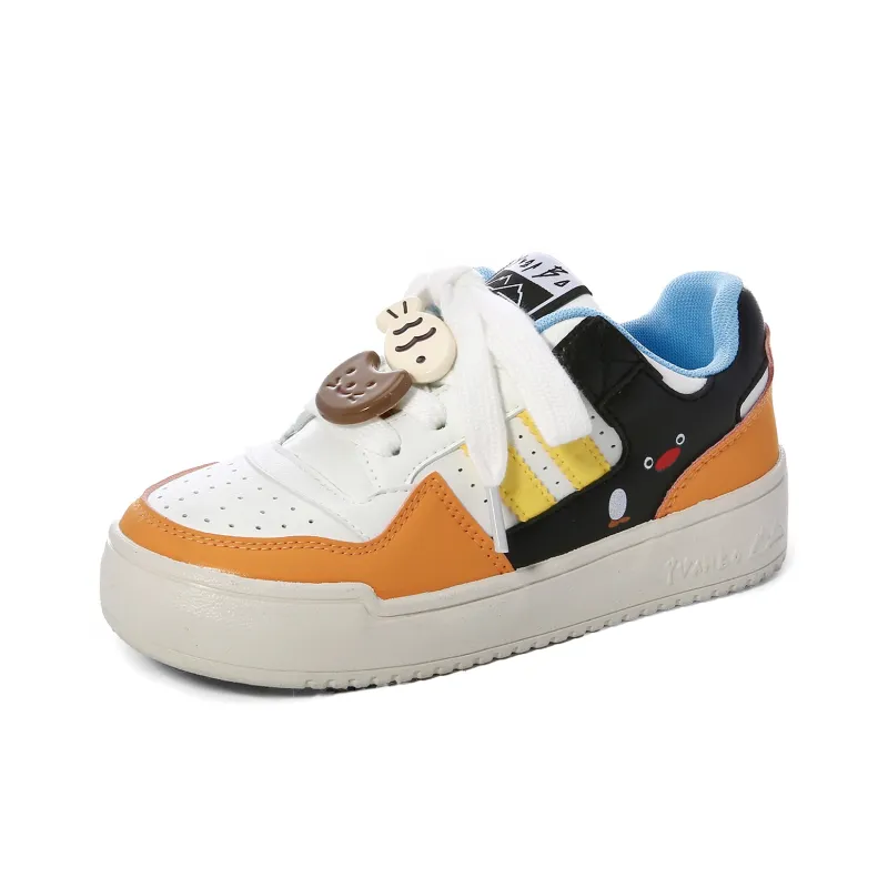 Lovely You Lightweight And Breathable Low Top Skateboard Shoes Women's Orange-19