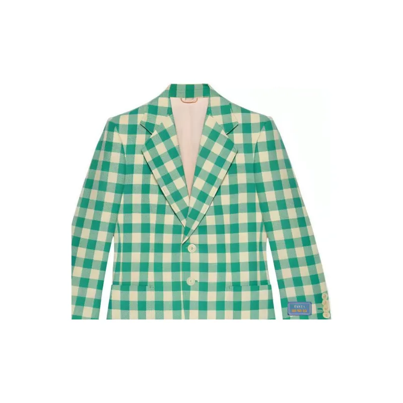 GUCCI SS22 Business Suit Coat Men's Green-4