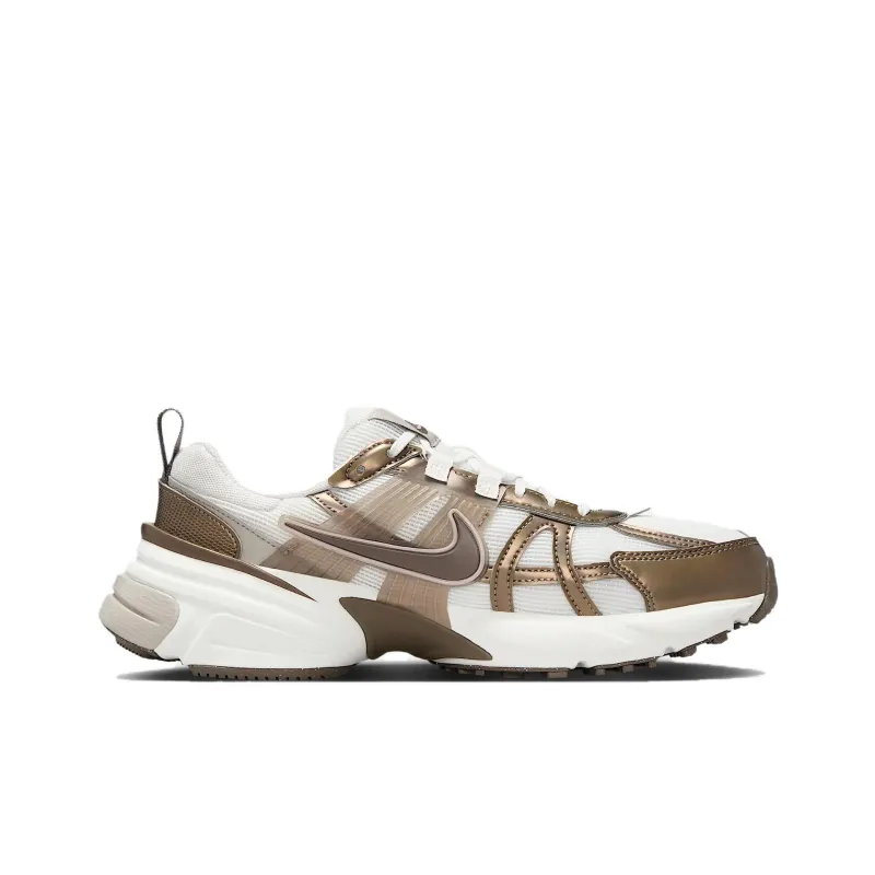 Nike V2K Run Mink Brown Summit White College Grey Ironstone Women's-1