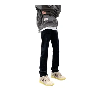 TESTUNG Famous Brand Mulinsen Jeans Unisex Pure White Color