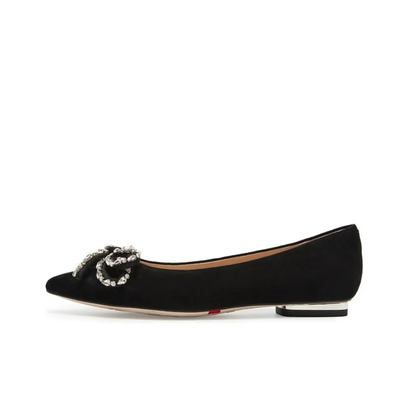Staccato Velour Dream Mirror Casual Single Shoes 1.5cm Women's-0
