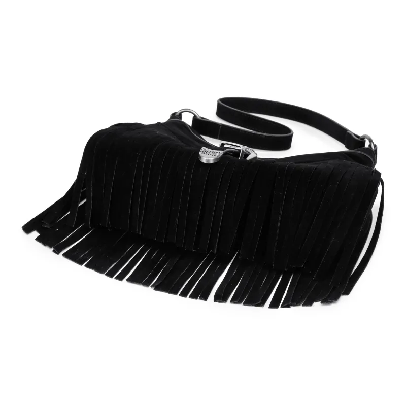 FAIRWHALE PU Shoulder Bag Women's Black/Brown-5