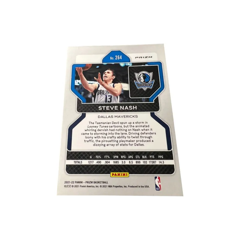 PANINI Suns Steve Nash The Wind Child Tricolor Holographic Card High End Player Card Rare Card Sports Cards 1 Pc-1