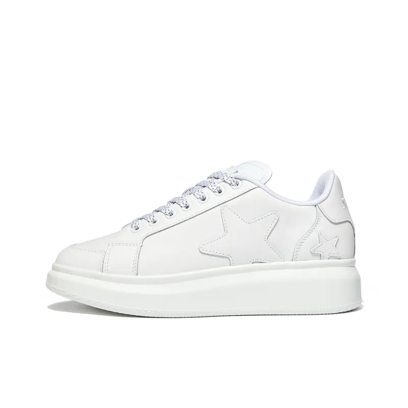 VOIT Skateboard Shoes Unisex Low Top Starlight White-1
