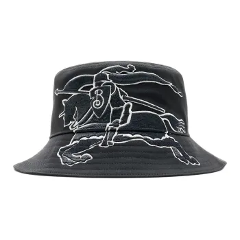 Burberry 100% Cotton Bucket Hats Unisex Charcoal