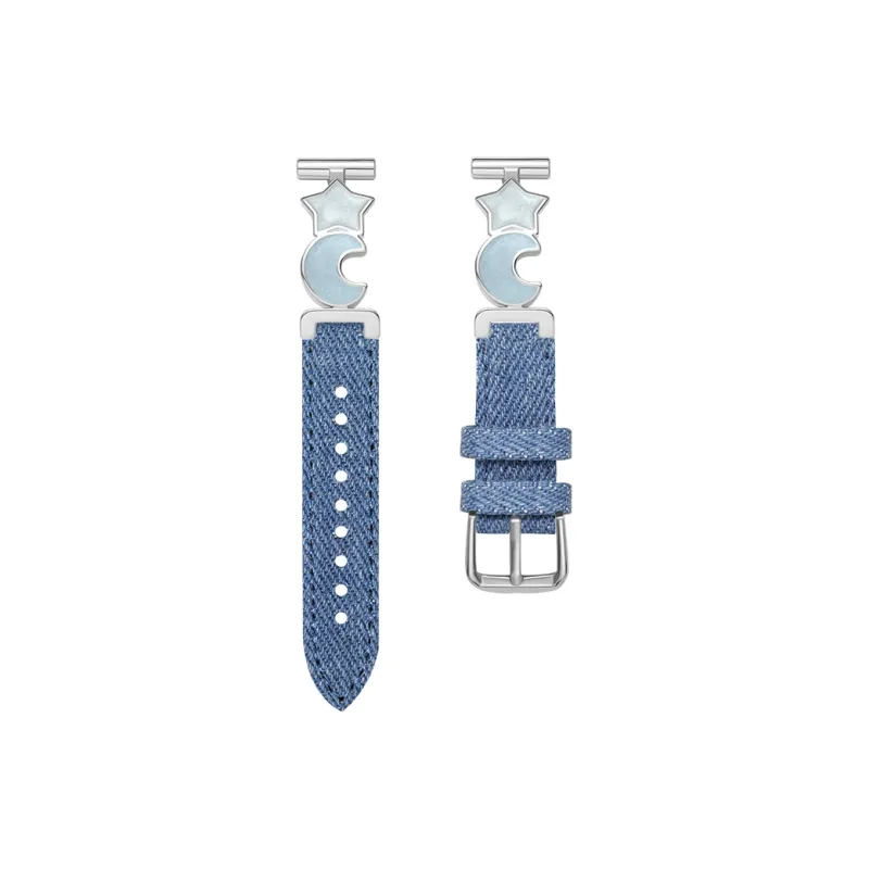 Yu Qing Watch Band Apple Compatibility Denim Material-0