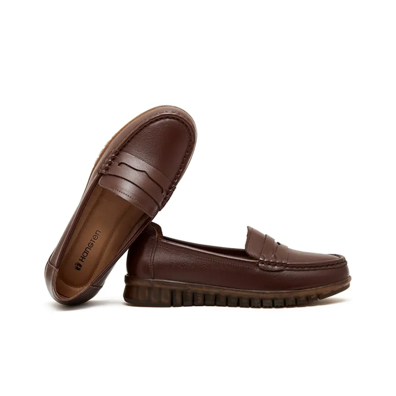 HANG TEN Loafers Women's Red Brown/Apricot/Black-2