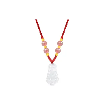 Chinese Jewelry Chalcedony Necklaces Unisex